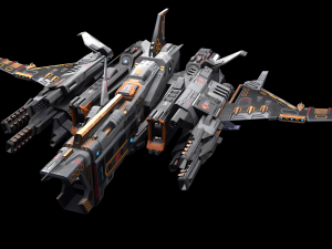 Sci-fi Space Ship Highpoly Asset 3D 모델