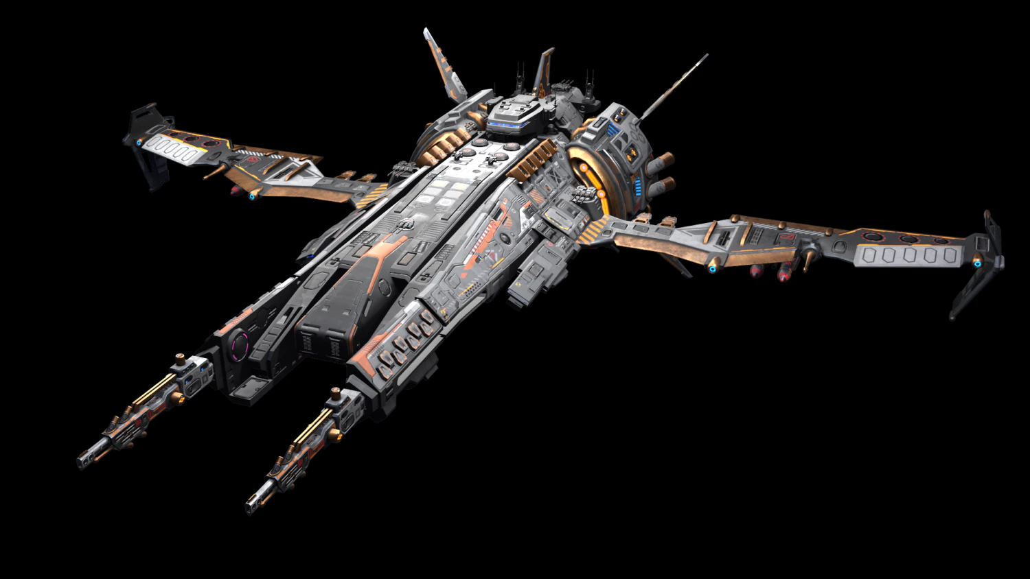 Alien Space Ship Highpoly Asset 3D Model .c4d .max .obj .3ds .fbx .stl .blend 