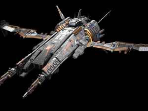 Alien Space Ship Highpoly Asset 3Dモデル