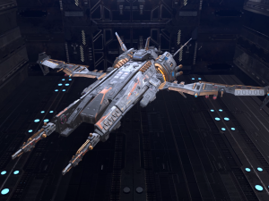 Alien Space Ship Highpoly Asset Modello 3D