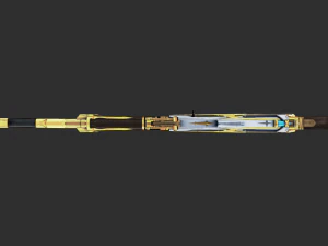Pistol AK47 Royal Guard Handpainted Game Asset 3D Model