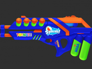 Rifle Apocalypse Pool Party Handpainted Game Asset 3D Model
