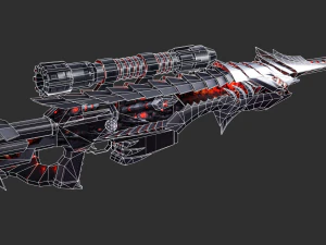 Rifle AWP Born Beast Handpainted Game Asset 3D Model
