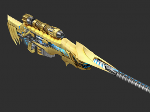 Rifle AWP Noble Gold Handpainted Game Asset 3D 모델