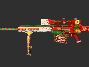 Barrett Christmas Handpainted Game Asset 3D Model