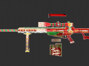 Barrett Christmas Handpainted Game Asset Model 3D