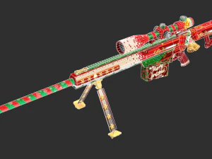 Barrett Christmas Handpainted Game Asset 3D Model
