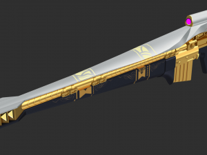 Barrett Incepttion Handpainted Game Asset Modello 3D