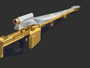 Barrett Incepttion Handpainted Game Asset Modello 3D