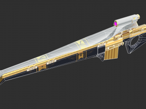 Barrett Incepttion Handpainted Game Asset Modello 3D