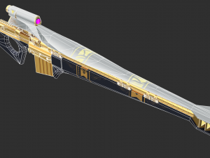 Barrett Incepttion Handpainted Game Asset Modello 3D