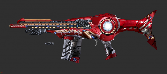Barrett Infinity War Handpainted Game Asset 3D Модель .c4d .max .obj .3ds .fbx .stl .blend 