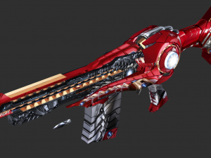 Barrett Infinity War Handpainted Game Asset 3D Модель