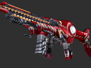 Barrett Infinity War Handpainted Game Asset 3D Модель