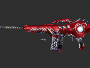 Barrett Infinity War Handpainted Game Asset 3D Модель