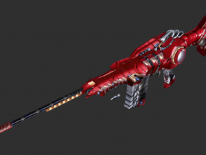 Barrett Infinity War Handpainted Game Asset 3D Модель