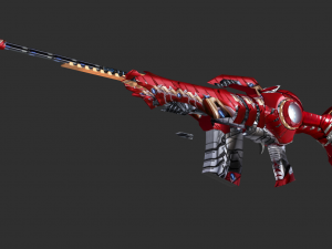 Barrett Infinity War Handpainted Game Asset 3D Модель