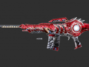 Barrett Infinity War Handpainted Game Asset 3D Модель