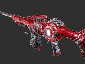 Barrett Infinity War Handpainted Game Asset 3D Модель