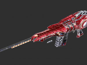 Barrett Infinity War Handpainted Game Asset 3D Модель