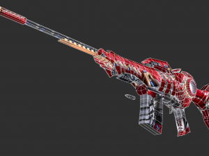 Barrett Infinity War Handpainted Game Asset 3D Модель