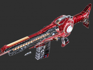 Barrett Infinity War Handpainted Game Asset 3D Модель