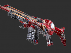 Barrett Infinity War Handpainted Game Asset 3D Модель