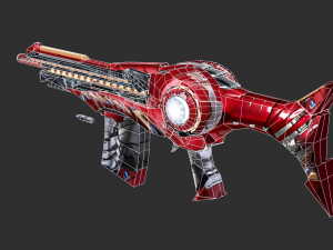 Barrett Infinity War Handpainted Game Asset 3D Модель