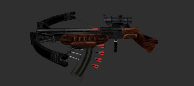 Barrett Half Life Handpainted Game Asset Modelo 3D .c4d .max .obj .3ds .fbx .stl .blend 