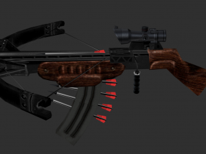 Barrett Half Life Handpainted Game Asset 3D Model