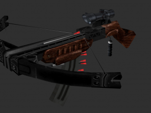Barrett Half Life Handpainted Game Asset Modelo 3D