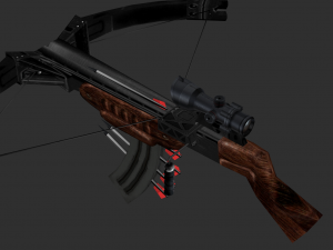 Barrett Half Life Handpainted Game Asset Modelo 3D