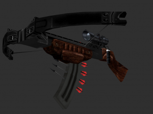 Barrett Half Life Handpainted Game Asset Modelo 3D