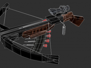 Barrett Half Life Handpainted Game Asset Modelo 3D