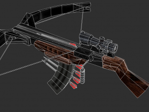 Barrett Half Life Handpainted Game Asset Modelo 3D