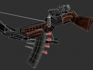Barrett Half Life Handpainted Game Asset Modelo 3D