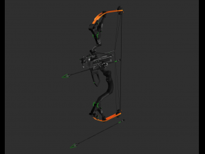 Hawkeye Bow Handpainted Game Asset Model 3D