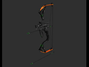 Hawkeye Bow Handpainted Game Asset 3D Model