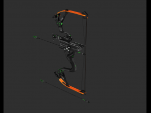 Hawkeye Bow Handpainted Game Asset Model 3D