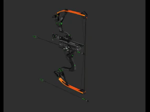 Hawkeye Bow Handpainted Game Asset 3D Model