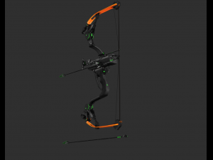 Hawkeye Bow Handpainted Game Asset Model 3D