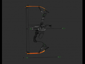 Hawkeye Bow Handpainted Game Asset Model 3D