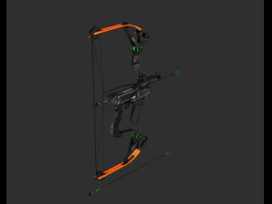 Hawkeye Bow Handpainted Game Asset 3D Model