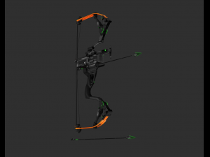Hawkeye Bow Handpainted Game Asset Model 3D