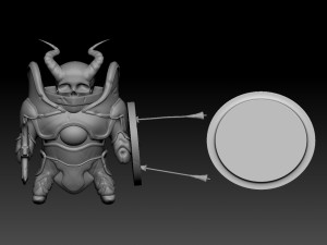 Small Knight Skull Head Modelo de impresión 3D