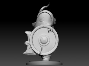 Small Knight Skull Head 3D 打印模型