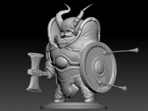 Small Knight Skull Head 3D 打印模型