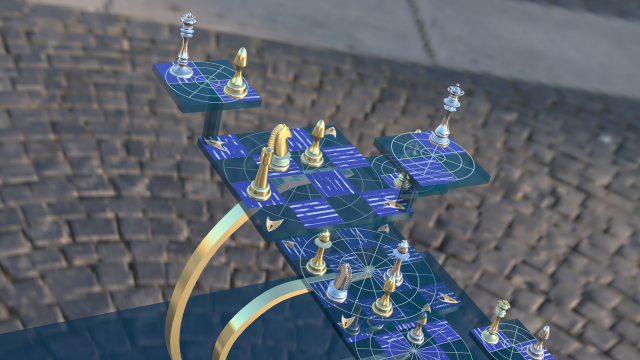 Tabulueiro Tridimencional Star Trek Modello 3D .c4d .max .obj .3ds .fbx .stl .blend 