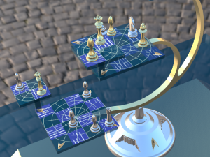 Tabulueiro Tridimencional Star Trek Modello 3D
