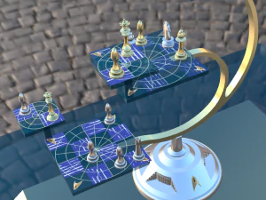 Tabulueiro Tridimencional Star Trek 3D Model